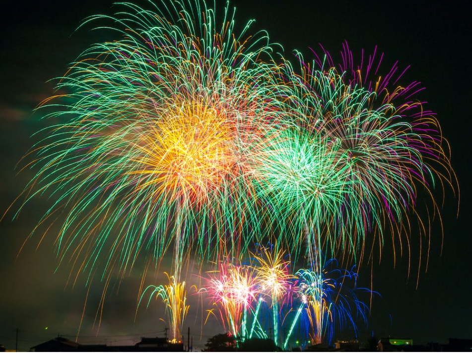 Colorful fireworks